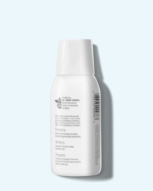 whitening pre-rinse