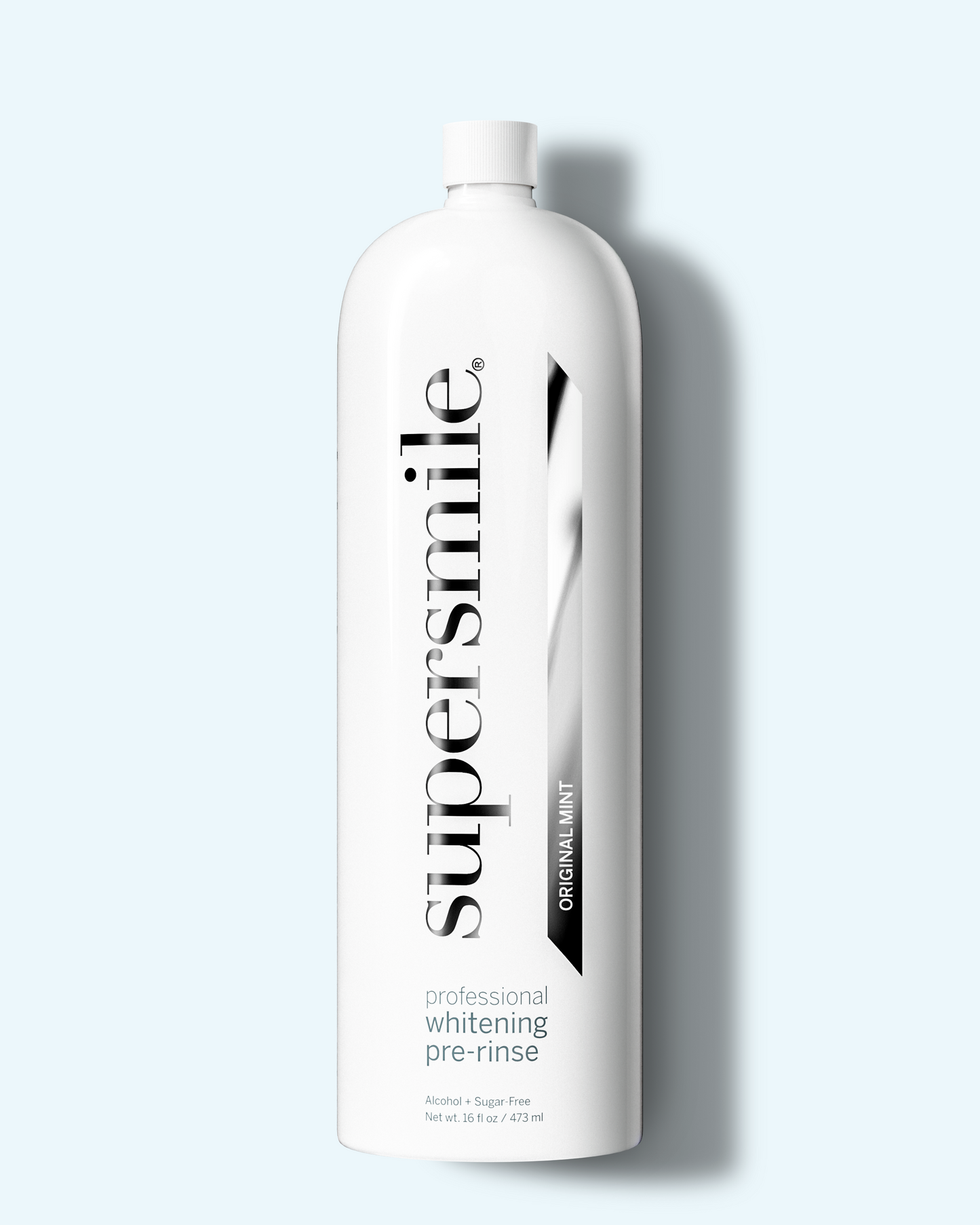water flosser + whitening pre-rinse